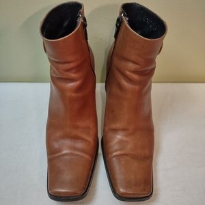 Vera Gomma Calderone Leather Boots Made in Italy Size 36